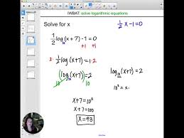 3 5 Solving Logarithmic Equations