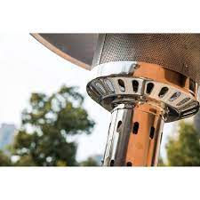 Sireck 47000 Btu Commercial Residential Rust Resistant Wheels Silver Patio Heater