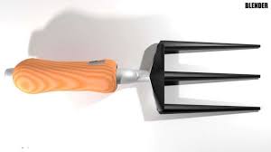 Garden Tool Hand Fork 3d Model By