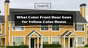 Front Door Goes For Yellow Color House