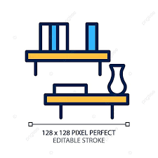 Floating Shelf Pixel Perfect Rgb Color