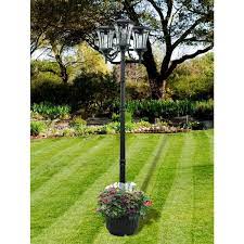 Solar Lamp Post And Planter 342016