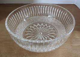 Large Clear Glass Serving Bowl 8 3 4