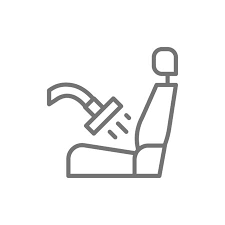 Vector Car Interior Cleaning Line Icon