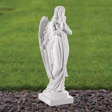 Angel 37cm Marble Resin Garden Statue