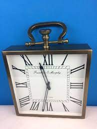 Handmade Metal Desk Clock Roman