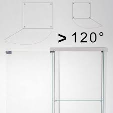 Tatahance Floor Standing White 4 Shelves Glass Display Cabinet With Door 64 X 17 X 14 5