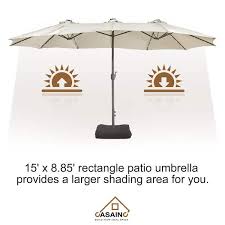 Steel Patio Double Side Market Umbrella