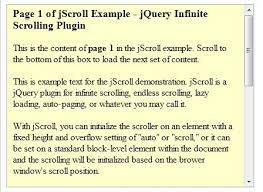 jquery infinite scrolling auto paging
