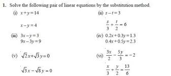 Substitution Method