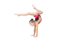 kids gymnastics beam stock photos