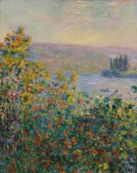 Claude Monet Flower Beds At Vétheuil