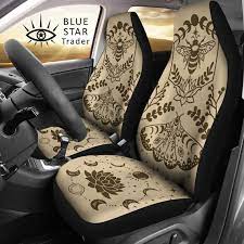 Boho Bee Moth Lotus Car Seat Covers