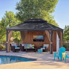 Aluminum Outdoor Black Gazebos