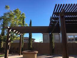 Open Rafter Pergola Combined With