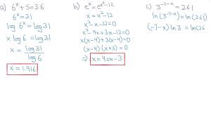 Solved Solve The Exponential Equation