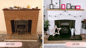 How To Make Over A Brick Fireplace