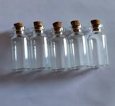 5 Piece Mini Glass Bottle Set 5ml
