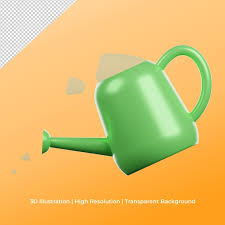 Premium Psd 3d Watering Plant Icon