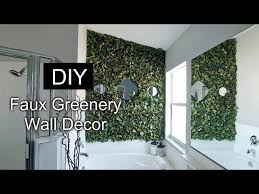 Diy Faux Greenery Wall Decor