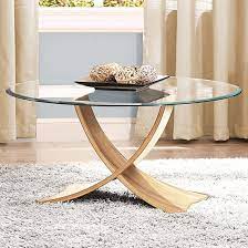 Anfossi Round Clear Glass Coffee Table