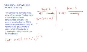Exponential Growth And Decay Example