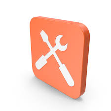 Orange Square Settings Icon Png Images