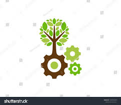 Work Tree Icon Logo Design Element