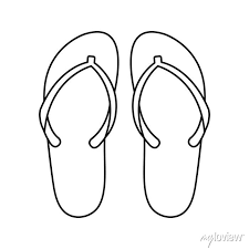 Flip Flops Pair Isolated Icon Vector