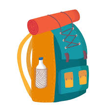 Outdoor Tourist Backpack Icon Concept