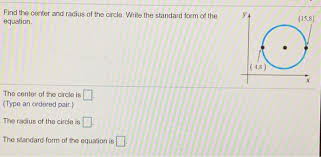 Center And Radius Of The Circle Write