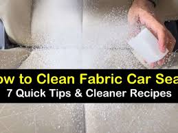 7 Quick Ways To Clean Fabric Car Seats
