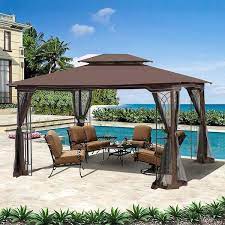 Brown Garden Canopy Gazebo