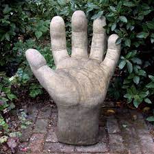 Giant Left Hand Stone Garden Ornament