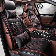 Mg Astor Seat Cover In Black Red And