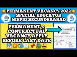 Niepid Nimh Permanent Vacancy 2022