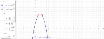 Equation Of A Parabola Given 3 Points