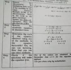 The Rational Algebraic Equations Below