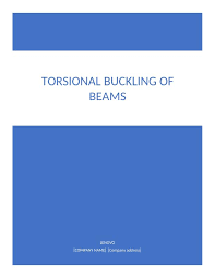 lateral torsional buckling of beams