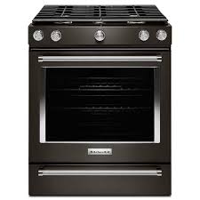 Gas Range In Printshield Black