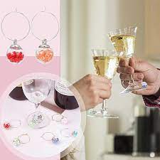 Glass Ball Charms Wine Glass Markers