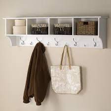 Prepac 60 In Wall Mounted Coat Rack In