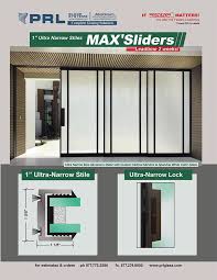Max Aluminum Sliding Doors By Prl Glass