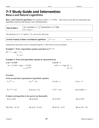 7 7 Study Guide And Intervention