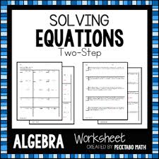 Solving Two Step Equations Worksheet In