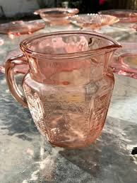 Vintage Pink Depression Glass Water