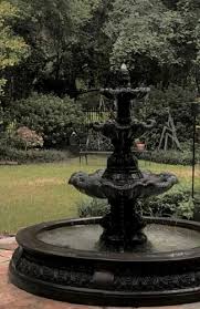 Black Stone Water Fountain For Garden