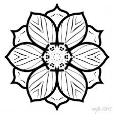 Design Icon Of Decorative Flowers