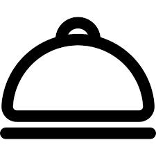 Food Plate With Cover Outlined Tool Icon