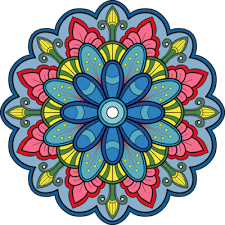 Ethnic Mandala With Colorful Ornament